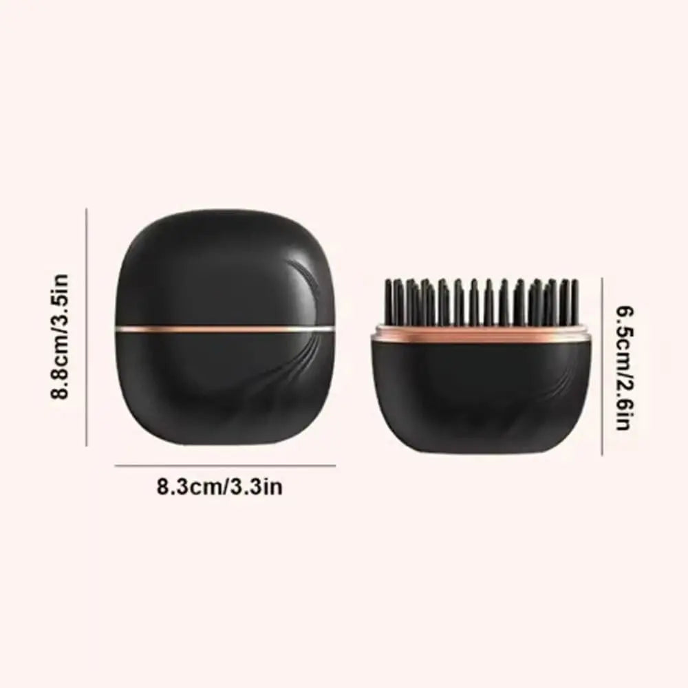 Mini Electric Heating Hair Straightener Brush Portable Hairdressing Tool Cordless Hair Straightener Comb Rechargeable