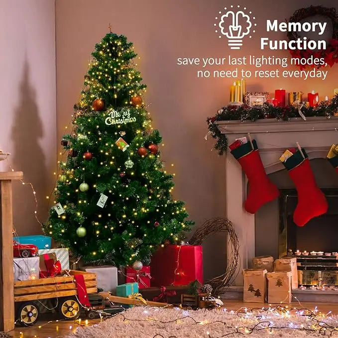 Led Christmas Tree Lights New Year's Garland String for Patio Garden 1.5M/2M/3M Waterfall Light Christmas Decoration 2025