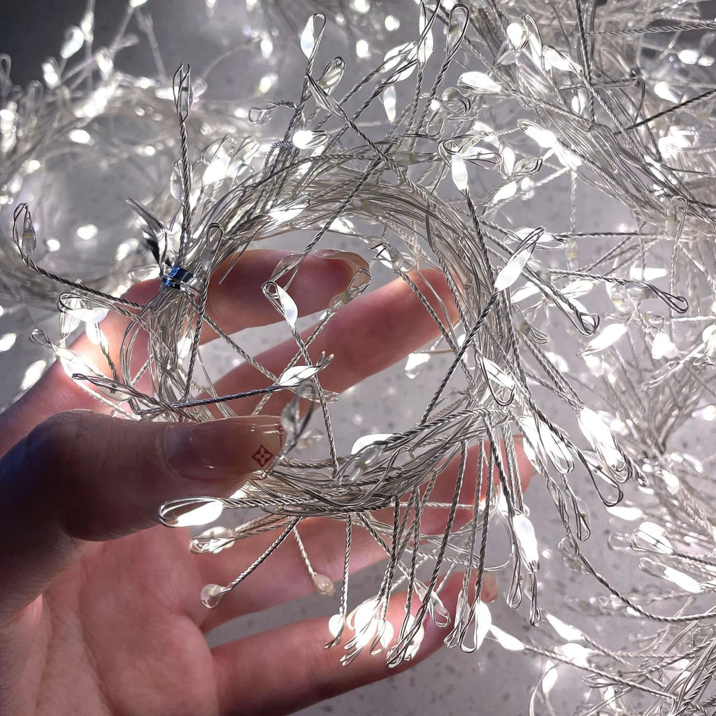 USB LED Firecracker String Lights Outdoor Garden Fairy Lights 8 Modes Copper Wire LED Lights for Wedding Party Christmas Decor